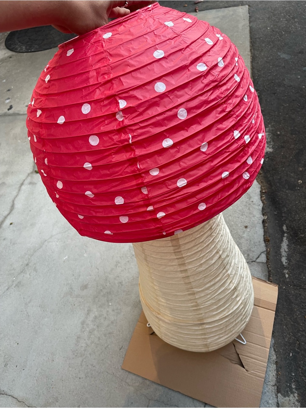 New in box UO HOME Mushroom Paper Lamp